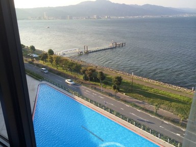 琵琶湖を展望.JPG