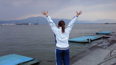 琵琶湖とうちゃーく